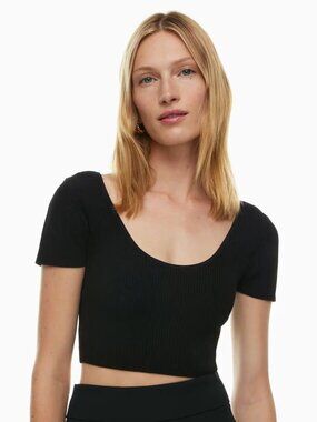 Aritzia Babaton Sculpt Knit Scoopneck Top